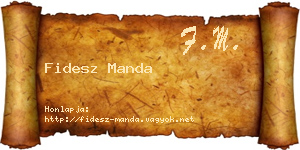 Fidesz Manda névjegykártya